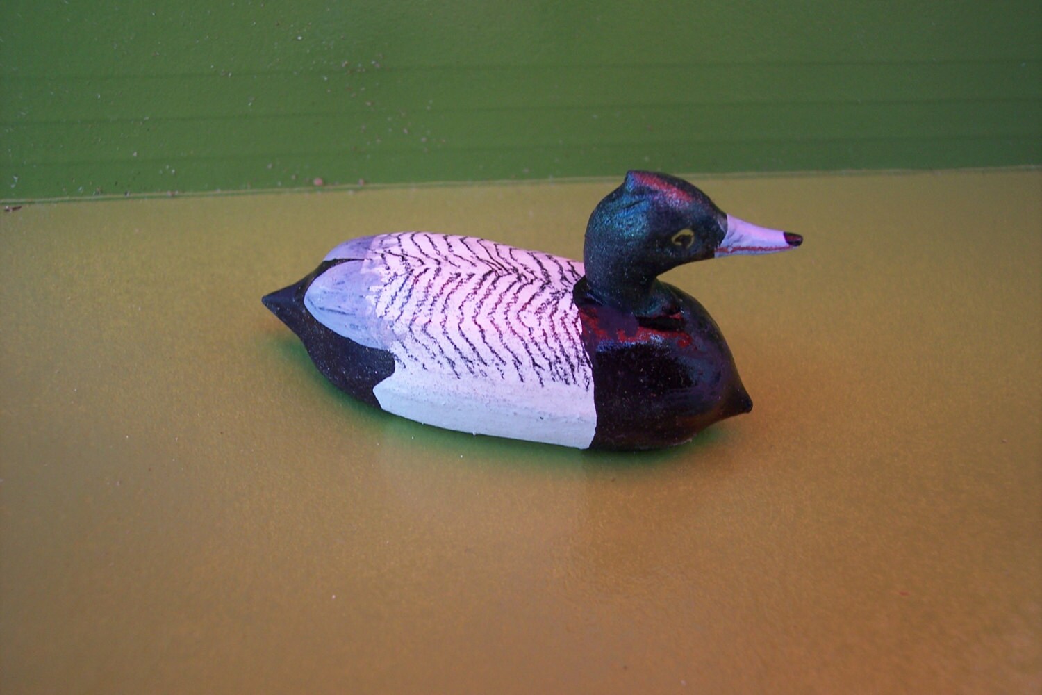 Blue Billed Duck Pecan Shell Decoy Etsy