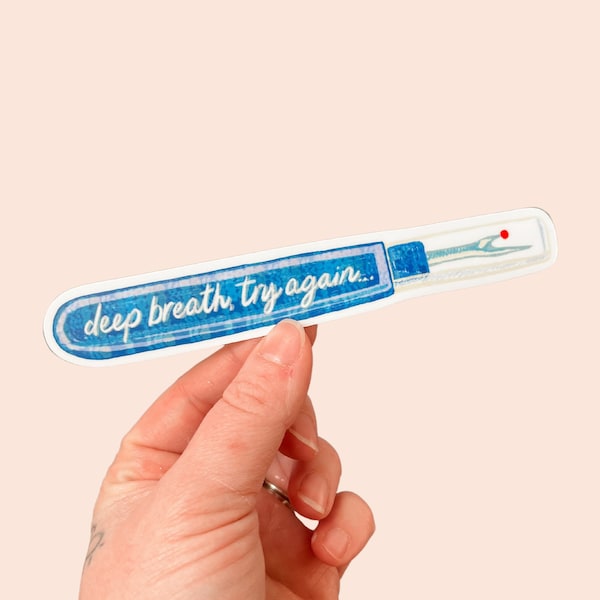 Seam Ripper Sticker, cute sewing stickers, sewing machine sticker, quilting sticker, sowing machine, crafter gift, gift for seamstress