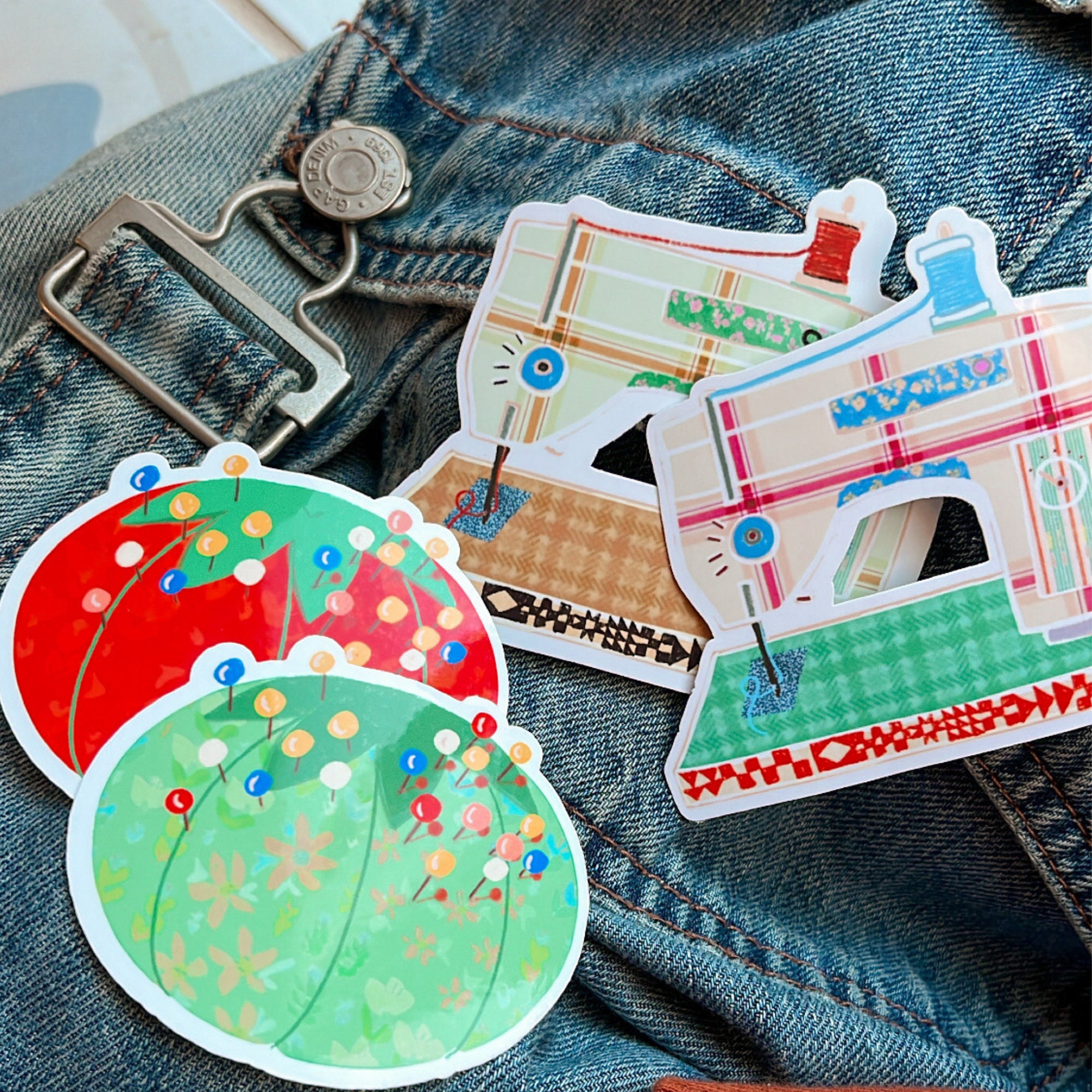 Sewing Machine Plug Sticker Retro Sewing Machine Sticker, Quilt Sewing Stickers, Vintage Sewing ...
