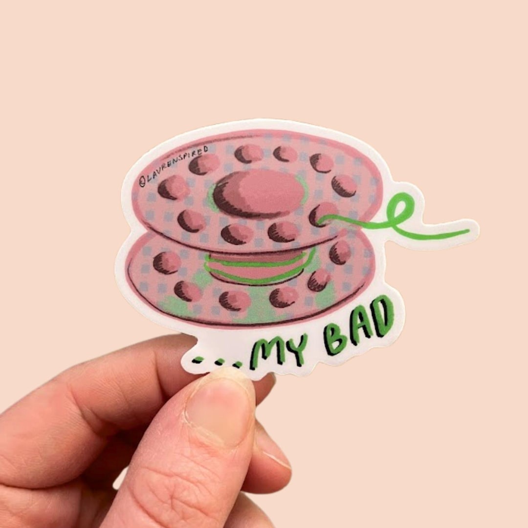My Bad Sticker, Snarky Bobbin Sticker, Funny Quilt Sewing Stickers ...