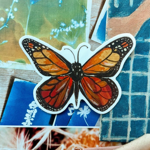 5 BUTTERFLY v3 Vinyl Decal Sticker Car Window Laptop Bug Pretty Monarch