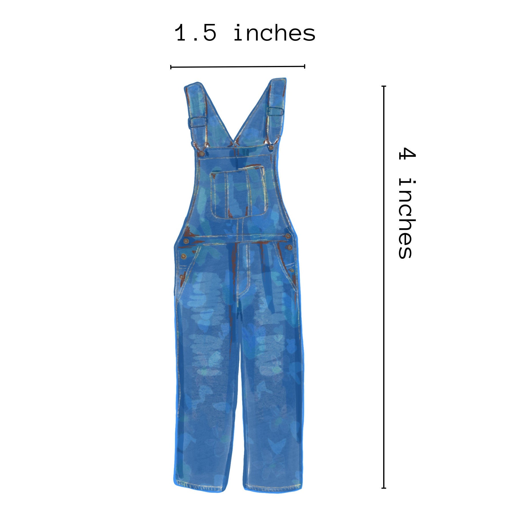 Overalls Sticker Overalls Sticker, Gardening Stickers, Cottagecore Stickers, Farm Girl ...