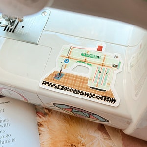 Retro Sewing Machine Sticker Quilt Sewing Stickers Vintage - Etsy