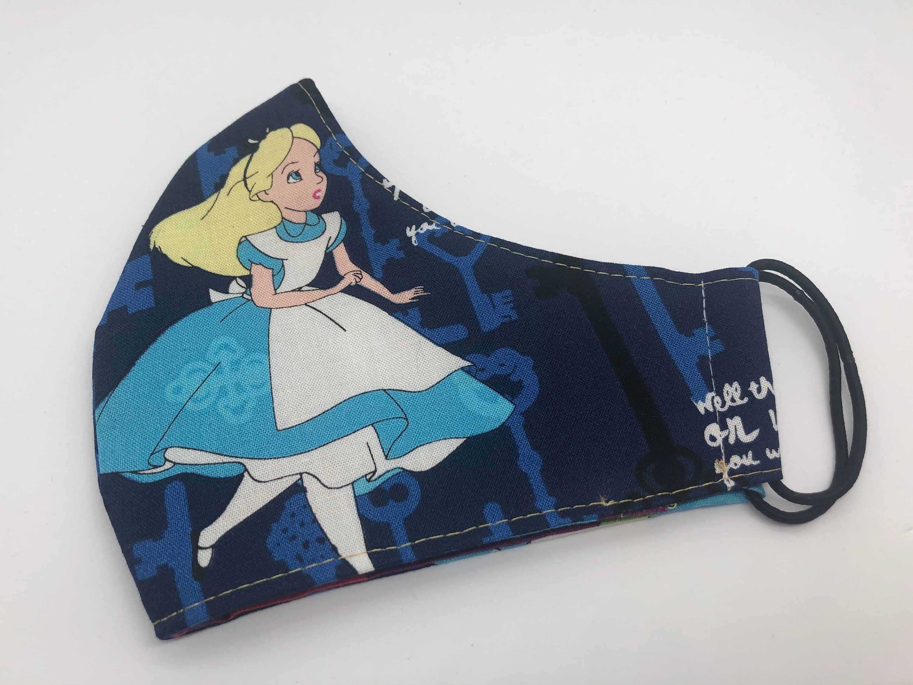 Disney Alice in Wonderland Face Mask Triple Layer USMade Etsy