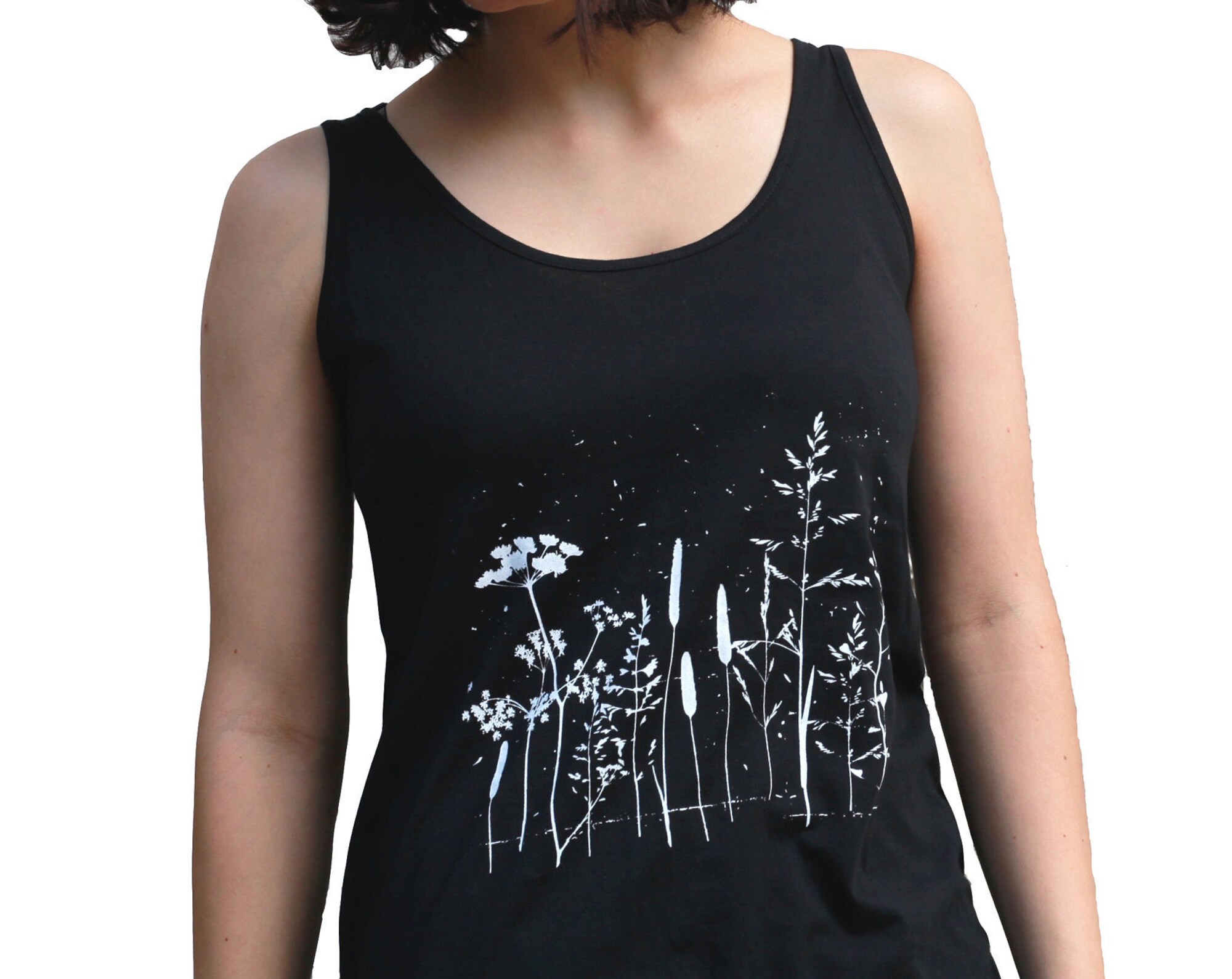 Discover Botanical Shirt, Plants Tank Top, Screen Printed Tank Top