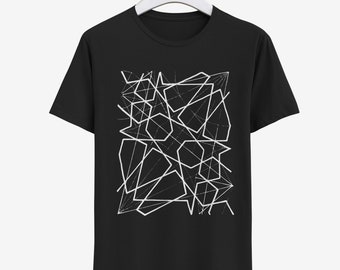 UNISEX T-Shirt, Heilige Geometrie Shirt, Siebdruck, Alternative Kleidung, Abstraktes T-Shirt