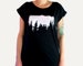 Trees Screen Print Shirt, Graphic Tees for Women 