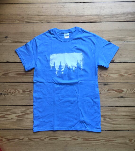 blue graphic tees