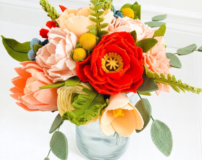 Felt Flower Wedding Bouquets, Build Your Own Bouquet, Wedding Bouquet