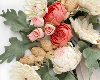 Wedding Bouquets, Wedding Bouquet, Mother's Day Flowers, Wedding Rehearsal Bouquet, Bridesmaid, Heirloom Floral Bouquet, Anniversary Gift