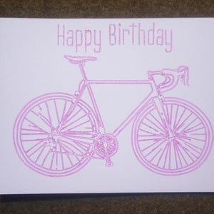 Cricut Road Bike Card Birthday Blank Thank You SVG Digital Cut File Card Template