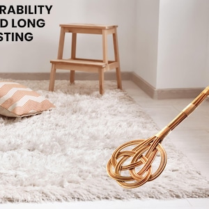 Handcrafted Rattan Carpet Beater – Durable Eco Cleaning Tool image 4