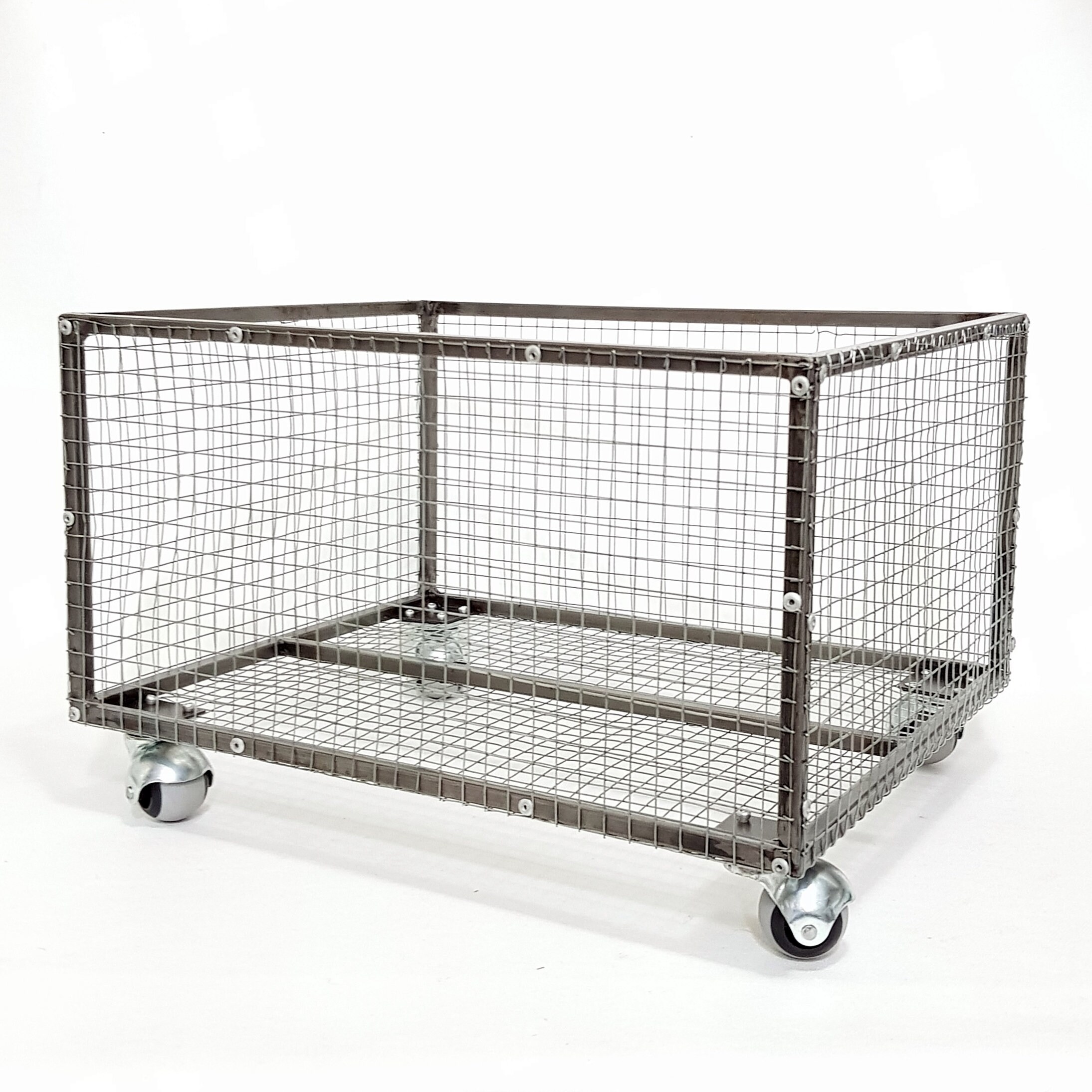 Industrial Steel Vinyl Record Crate With Wheels Vinyl Etsy UK