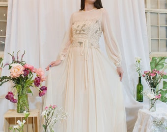 Fairytale Sheer Sleeve Embellished Bodice Unionmadw Wedding Dress