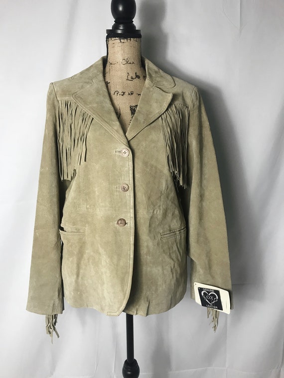 Vintage Suede Fringe Jacket