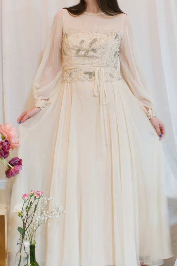 Fairytale Sheer Sleeve Embellished Bodice Unionma… - image 2