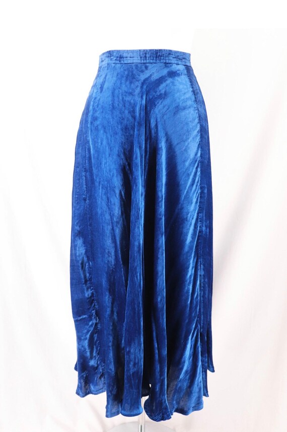 Vintage 1970’s Saint Laurent Bias Cut Velvet Skirt - Gem