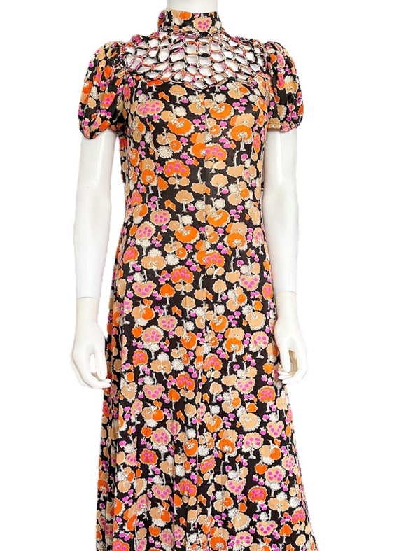 Floral Cutout Maxi Dress