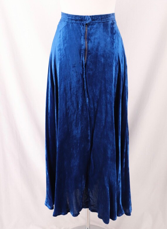 Vintage 1970’s Saint Laurent Bias Cut Velvet Skirt - image 2