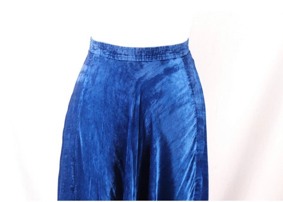 Vintage 1970’s Saint Laurent Bias Cut Velvet Skirt - image 3