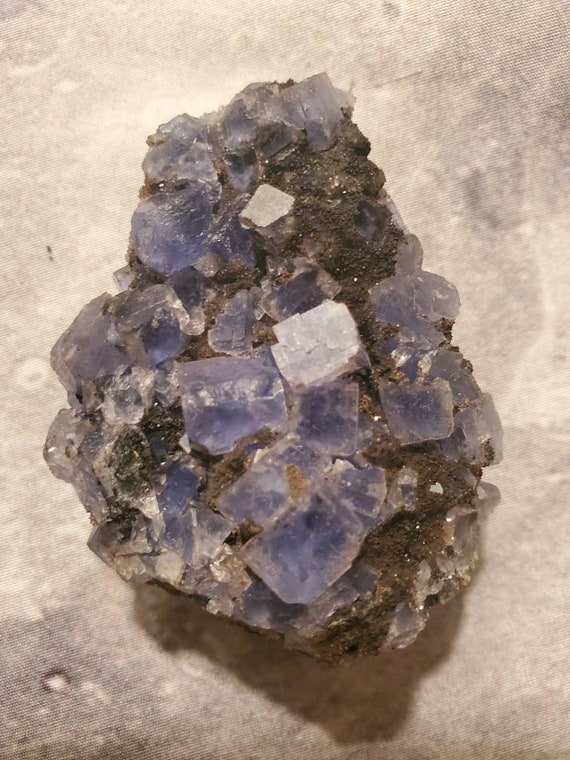 Blue Fluorite Specimen Cubic Fluorite Cluster Fluorite Crystal From Hunan, China