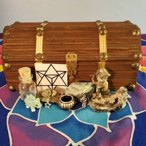 Bearly Box - Witchy Bear Themed Treasure Chest With Crystals, Pendants, Figurines, and Smalls