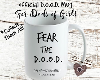 Dad of Girls, Funny Dad Gifts From Daughter Mug, Dad Daughter Quotes, Father's Day, Birthday Gift for Dads of Only Daughters, 15oz