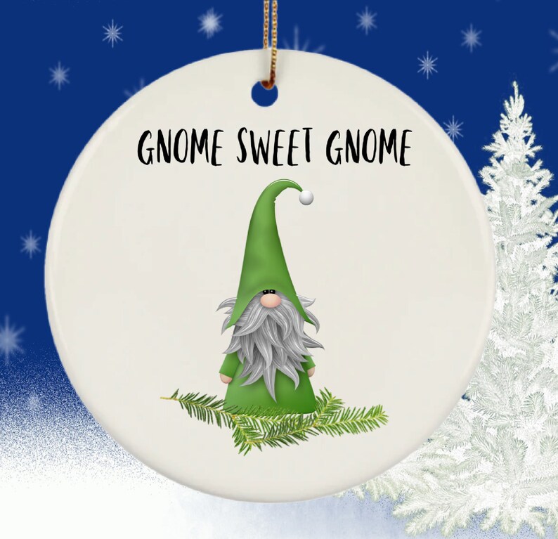 Gnome Gift Welcome to Our Gnome Christmas Ornament Office Party Gift Cute Gnome Accent for Your Christmas Tree With Gift Box