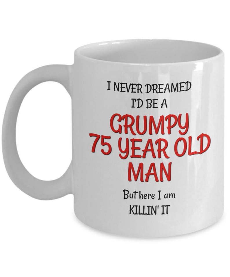 75th Birthday Mug for Men Funny 75th Birthday Gag Gifts for Etsy