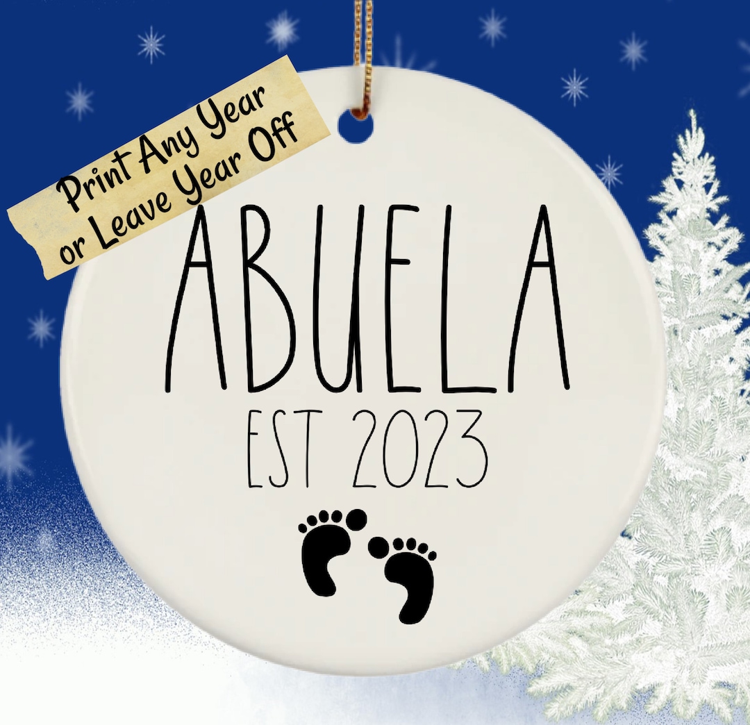 Abuelita Ornament, Abuela Ornament, Abuela Gift for Spanish Grandma OR ...