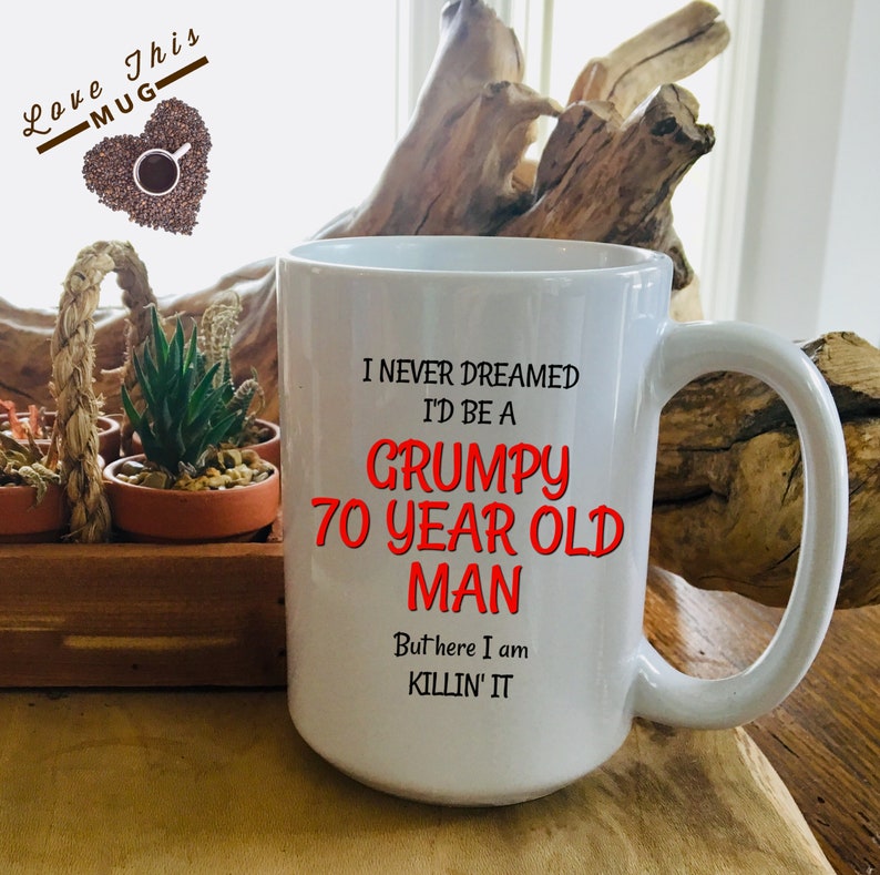 70th Birthday Mug for Men Funny 70th Birthday Gag Gifts for Etsy