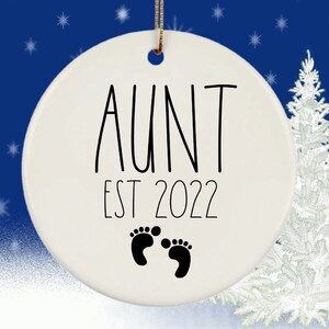 Aunt 2025 Ornament, Promoted to Aunt Gifts, New Aunt Gifts, Aunt Ornament, New Auntie Ornament, Promoted to Auntie Gifts, Auntie 2025