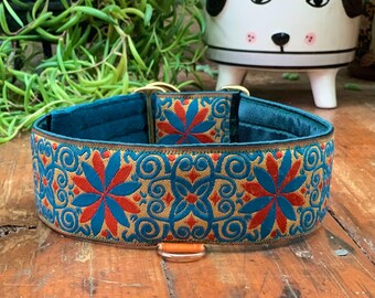 2 cm Breites Hundehalsband ( 1,5 cm Breite auf Anfrage) Für Windhunde oder große Hunde.