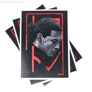 Virgil van Dijk Art Print • Liverpool FC • A4 • Artist Signed