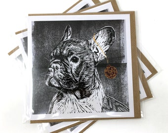 French Bulldog Christmas Card