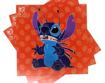 Stitch Art Print • Medium Square • Artist Signed • Lilo & Stitch