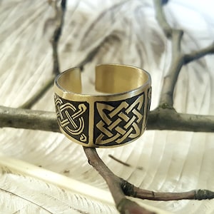 Svarog Star ring. Ancient symbol ring. Amulet ring. Slavic ring.