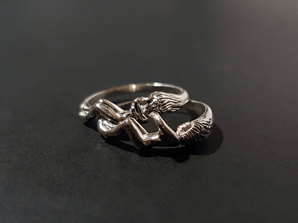 Sterling Silver Lesbian Ring. Promise Ring. Couple Ring. Etsy
