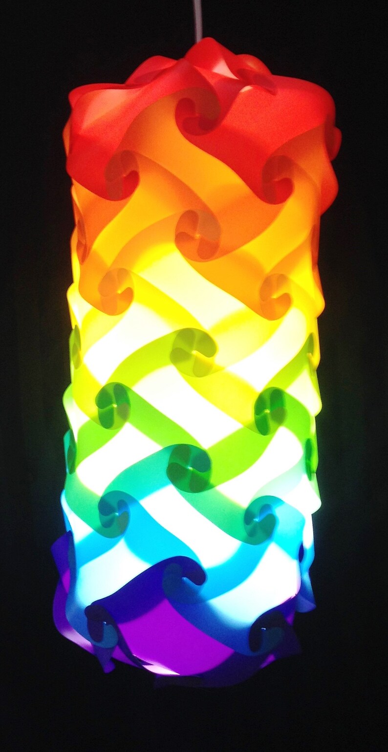 Lamp Assembly Rainbow Shade Pride Puzzle