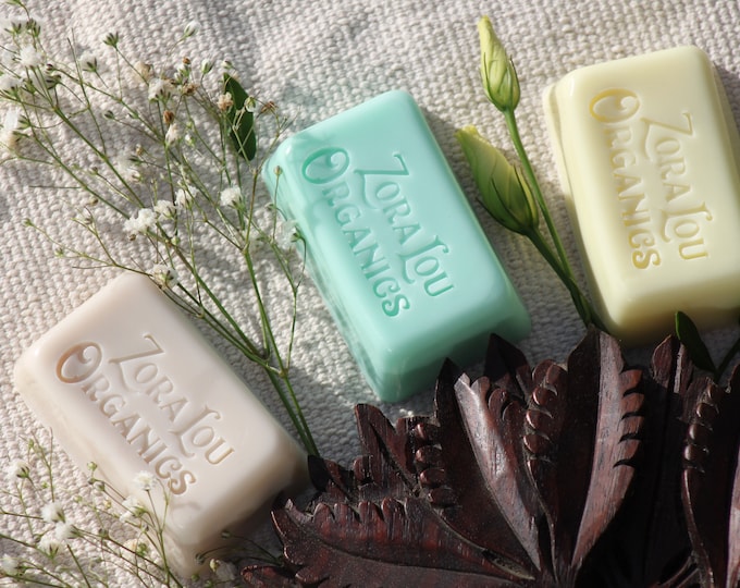 Soul Purify 3 in 1 shampoo and conditioning soap bar with sweet & herby Lavender, fresh Peppermint and soothing aloe