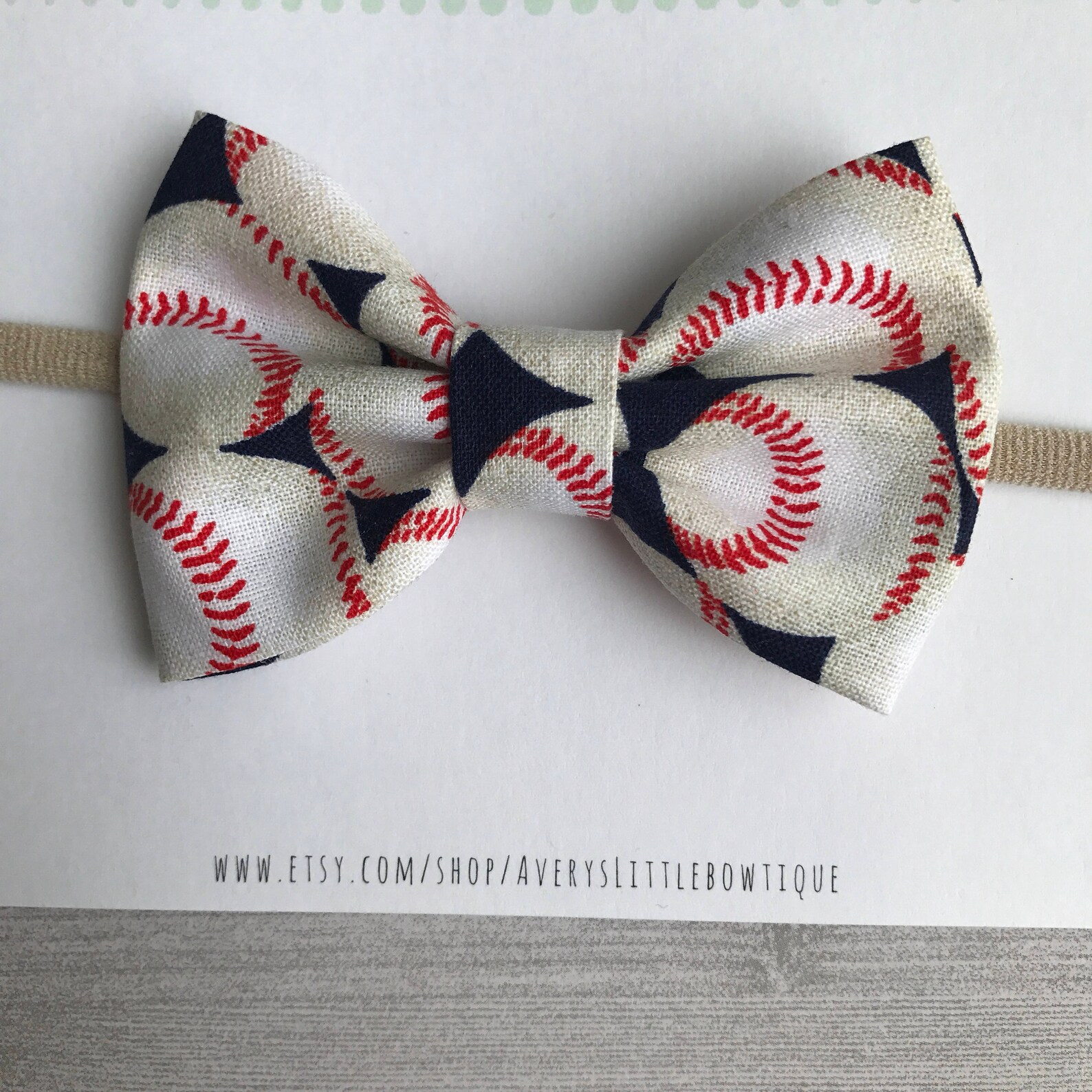 Baseball bow or bow tie baseball theme party hair Etsy