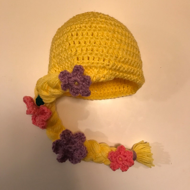 Rapunzel inspired toddler hat