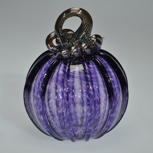 Amethyst Glass Pumpkin