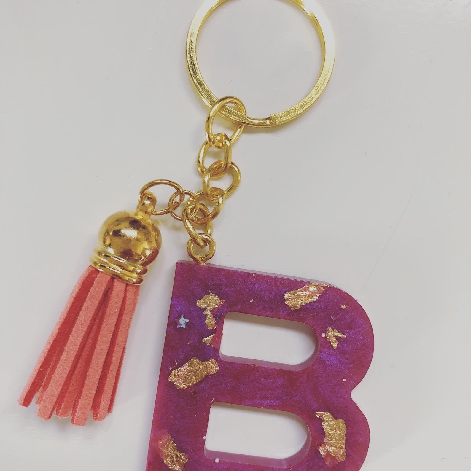 Letter Keychain Etsy