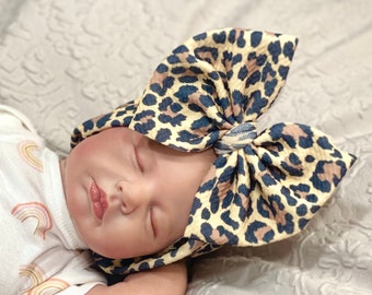 LEOPARD Baby Headwraps, Big Bow Headbands, Newborn Bows, Baby Headbands, Toddler Bows, Newborn Headbands, Baby Bows, Toddler Headbands