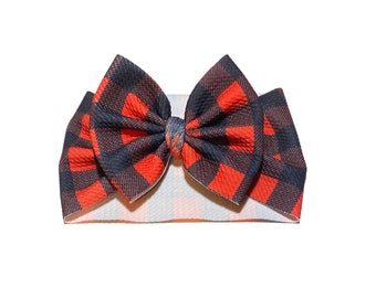 baby headwrap toddler bow,plaid bow PLAID headwrap toddler headwrap baby headband CHRISTMAS PLAID headwrap fabric head wrap head wrap