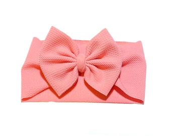 Pretty in pink big bow headwrap