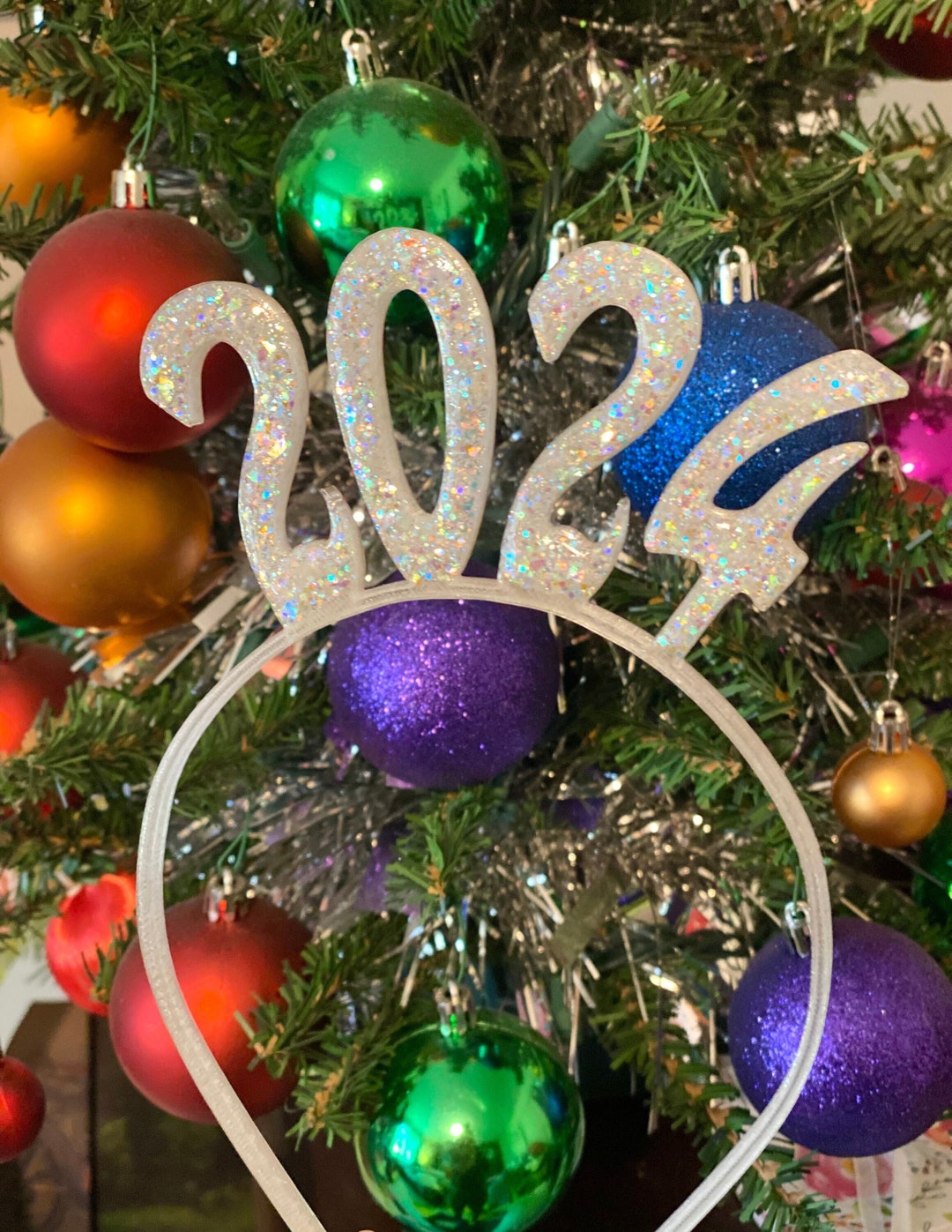 2024 JUMBO GLITTER LETTERS, Custom Headband, 3D Printed Headband, Personalized Headband, Party