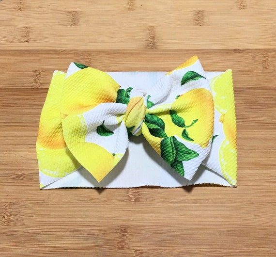 lemon baby headband