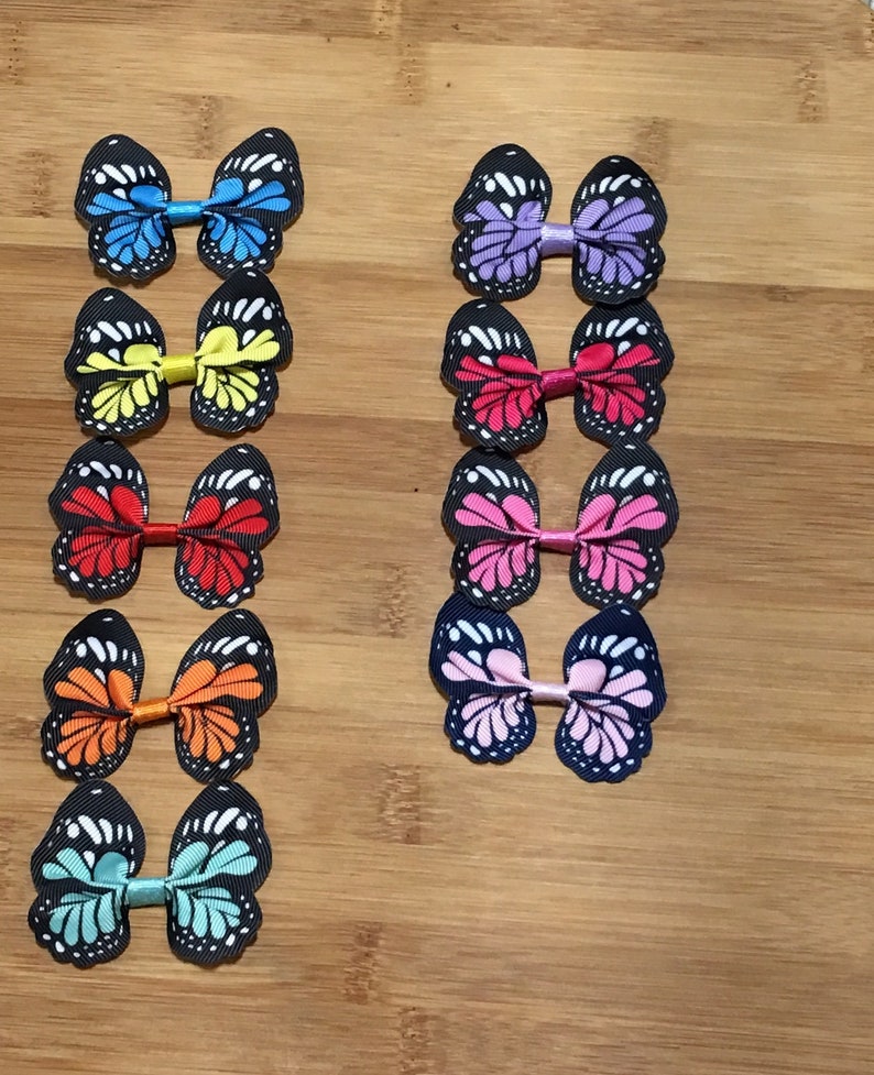 CHOOSE COLOR Butterfly Headband Ribbon Butterfly Toddler Etsy
